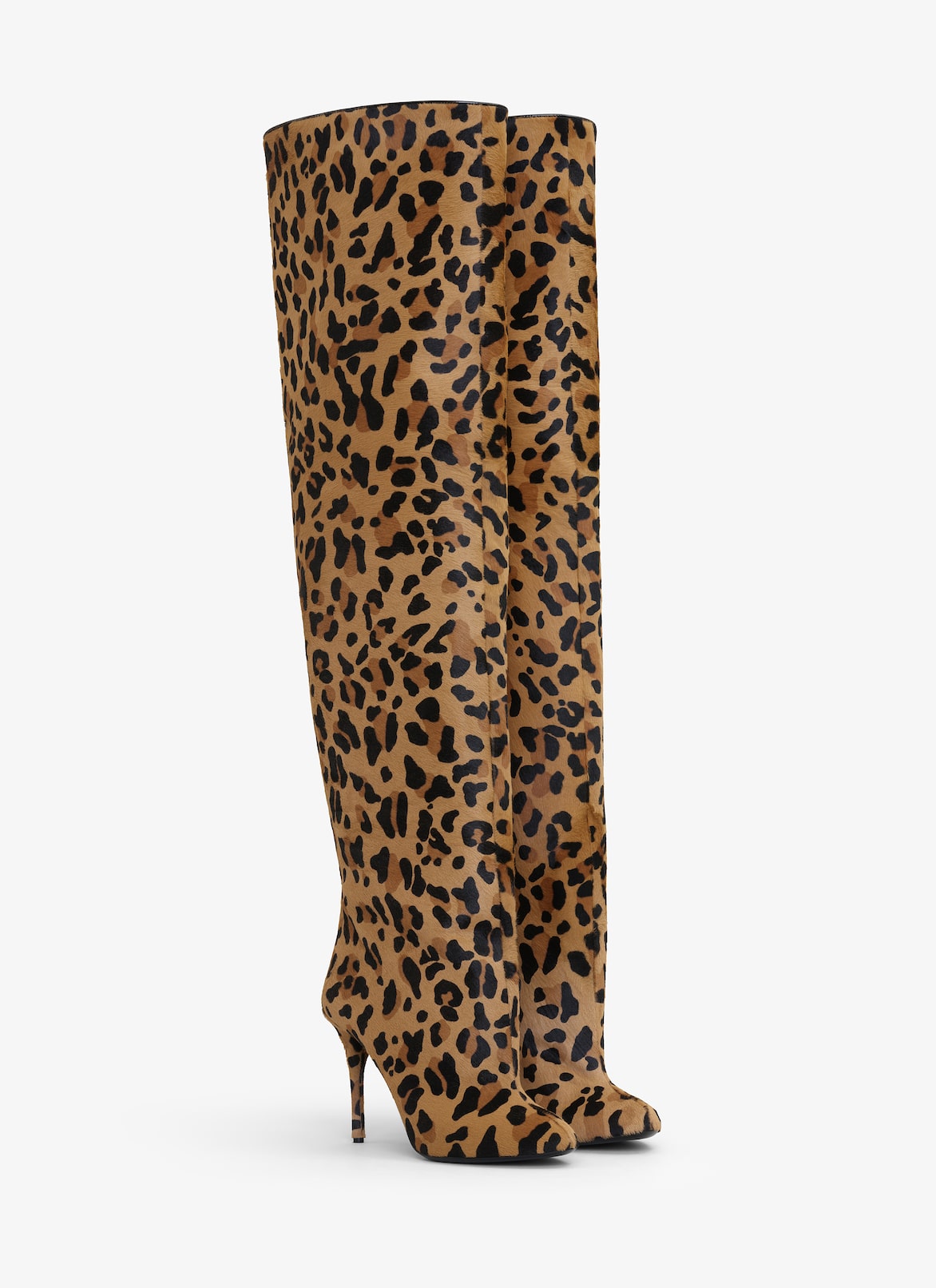 DECOLLETE CUISSARDES  IN LEOPARD HAIRCALF ALAÏA BROWN DECOLLETE CUISSARDES  IN LEOPARD HAIRCALF
